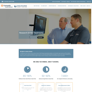 Next Generation Website + CMS for Leading Orthopedics Practice