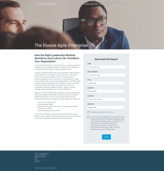 Executive Microsite with Marketo Integration