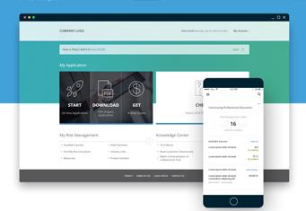 Self-service portal for insurance carrier