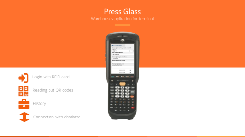 Press Glass- Warehouse application for terminal