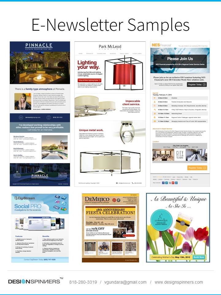 Design Spinners E-Newsletters