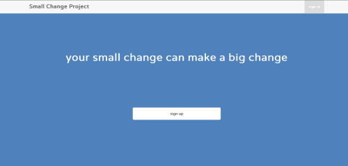 Small Change Project - every card transaction a contribution
