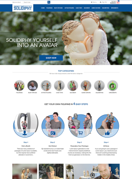 eCommerce Platform to order your own Figurines