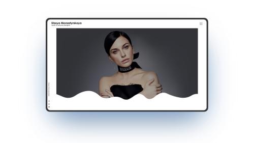 Corporate website for stylist & costume designer Stasya Monastyrskaya