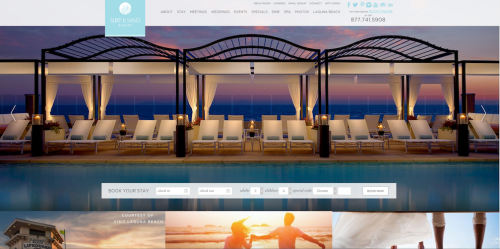 Surf and Sand Resort Website
