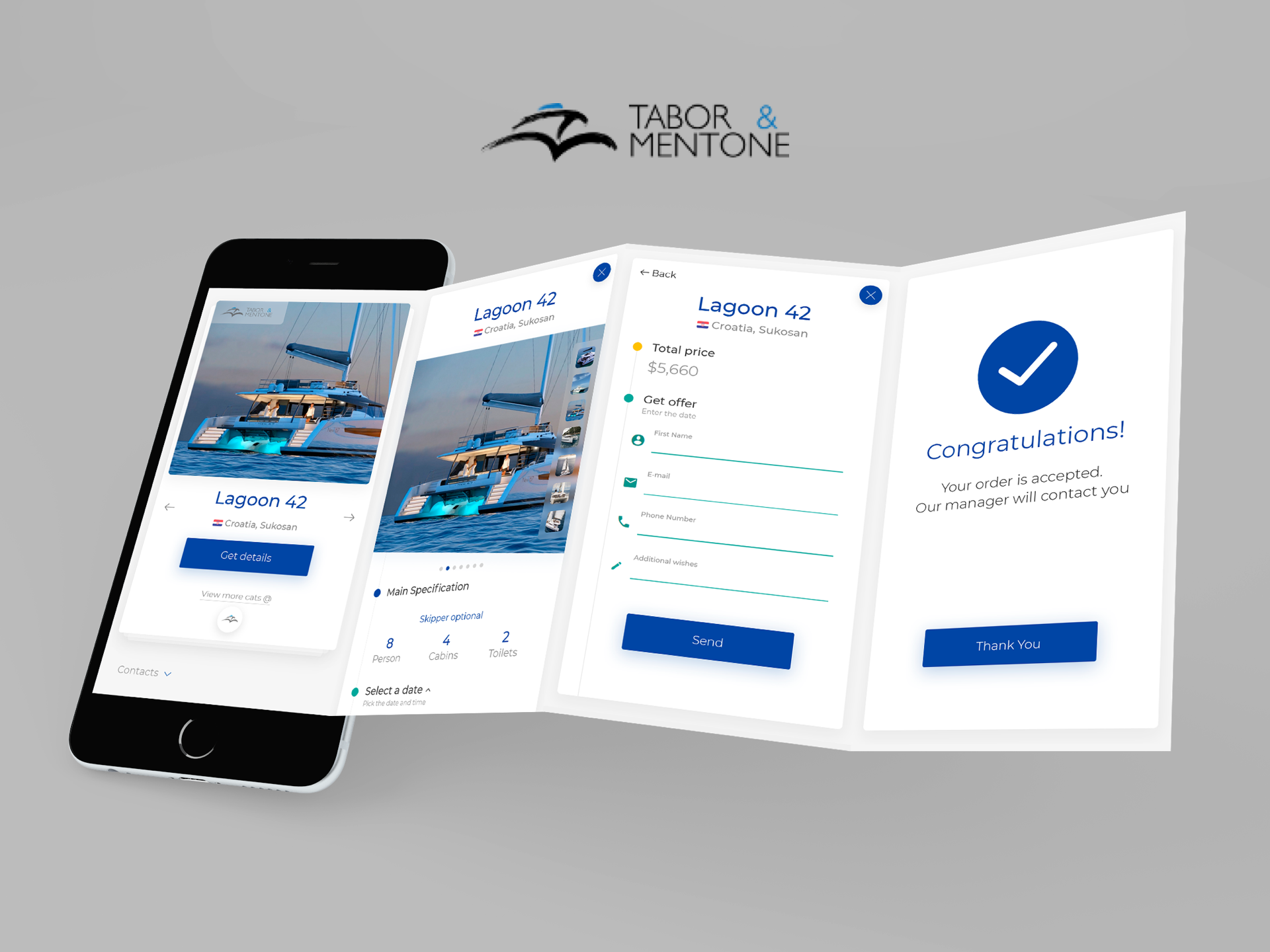 Yachts booking application