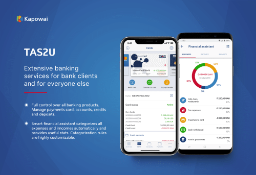 TAS2U – Extensive banking services for bank clients and for everyone else