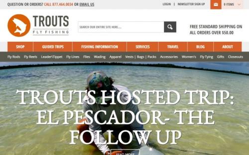 Trouts Fly Fishing - Magento and ExpressionEngine
