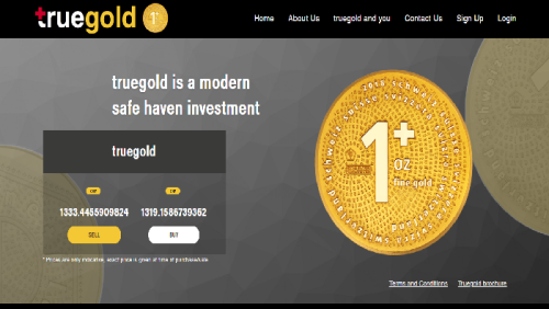 Truegold - Utility Token backed by Gold Coins