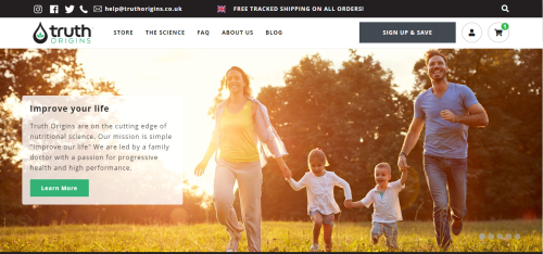 Shopify Development for TruthOrigins