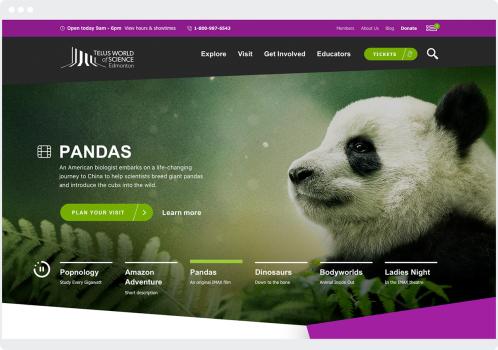 Telus World of Science | Website