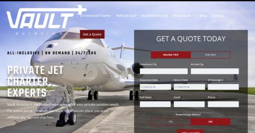 Website Redesign - Private Jet Charter Broker