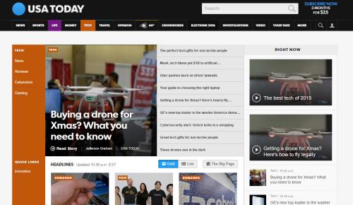 USA Today Feature Article
