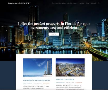 Website for DMYTRO VARAVIN, P.A.
