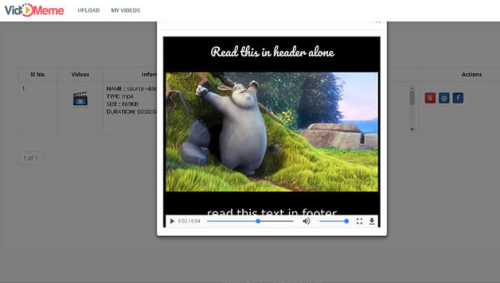 VidMeme - Online Video Meme Creating Tool