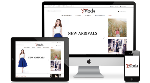 Y-MODA - Ecommerce Website Singapore www.y-moda.com