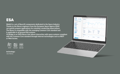 WebUI is a set of ReactJS components dedicated to the Space Industry.
