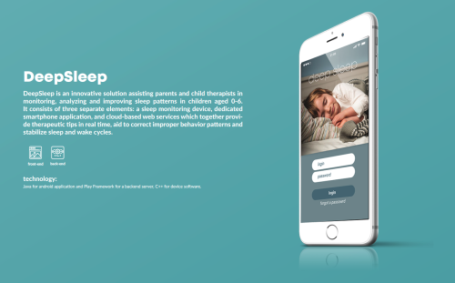 DeepSleep is an innovative solution assisting parents and child therapists